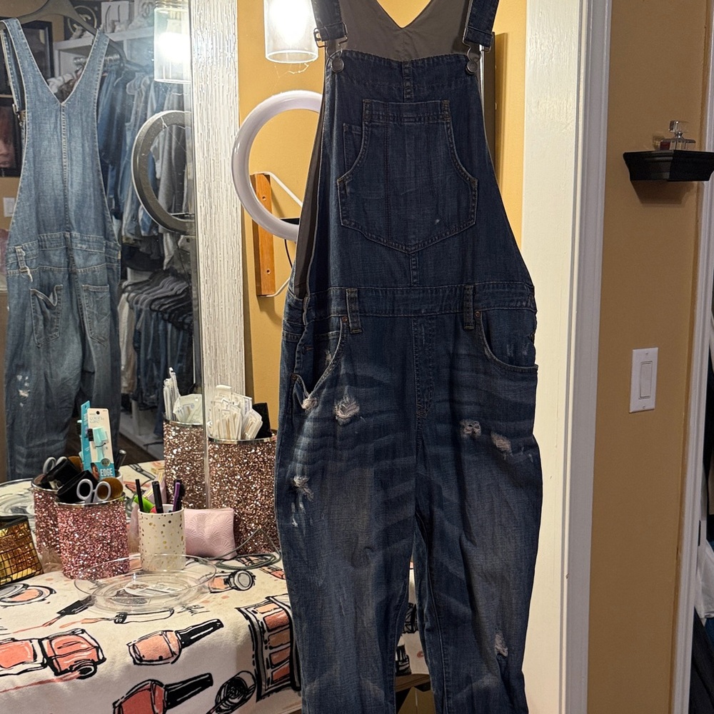 GAP Boyfriend Denim Overalls